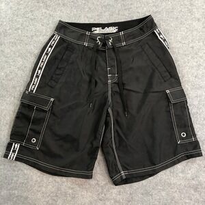 Pelagic Boardshort Mens Shorts 30x10 Black Cargo Pockets Tactical Fishing